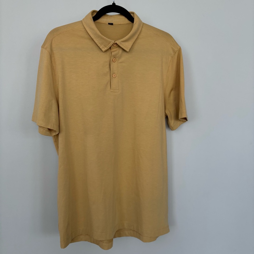 Lululemon Mustard Yellow Polo Polo Shirt Size S‎